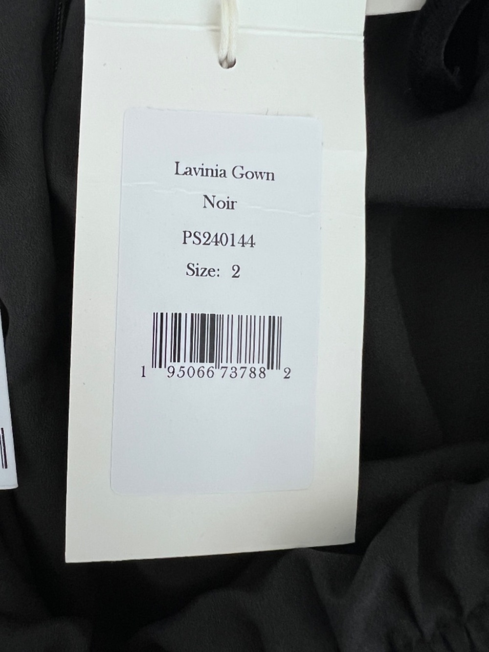 Ulla Johnson Lavinia Black Velvet Silk Maxi Gown NWT Size 2 - Picture 6 of 10